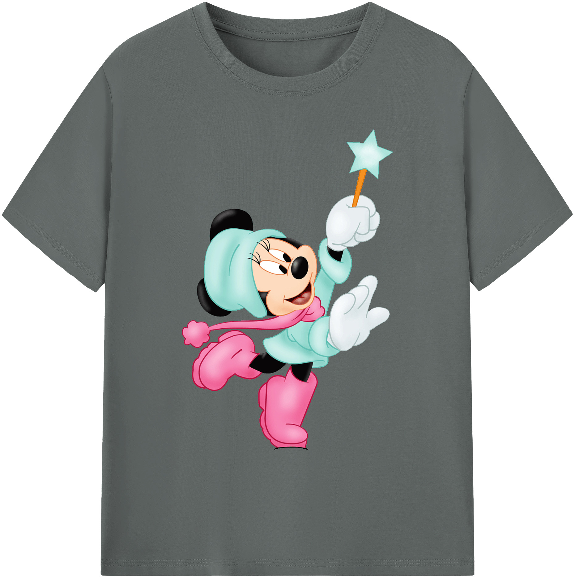 ミッキーマウス Mickey Mouse 綿100％ メンズ半袖Tシャツ｜肌触りやわらか＆通気性